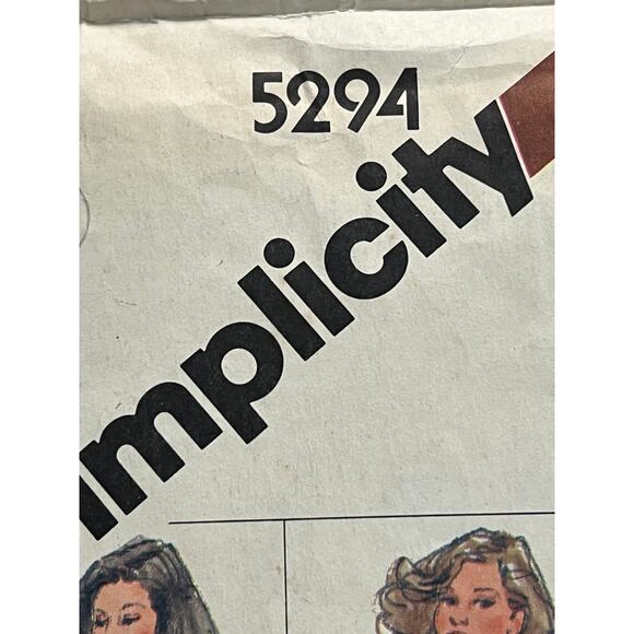 Simplicity 5294 sewing pattern vest 1970s - Picture 3 of 6